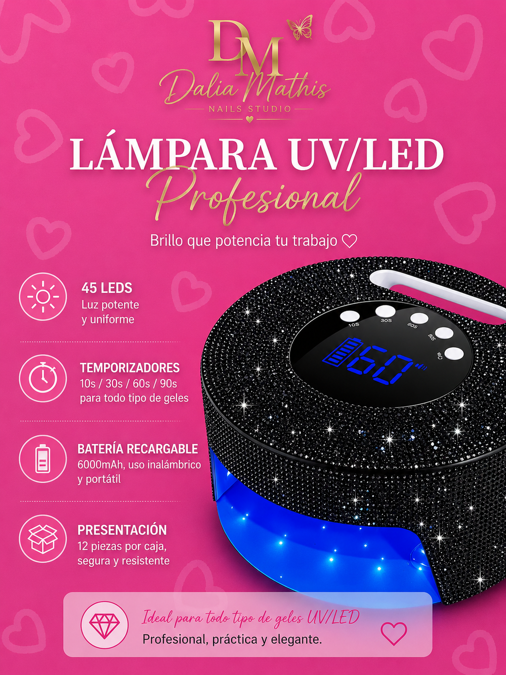 LAMPARA UVL LED PROFESIONAL