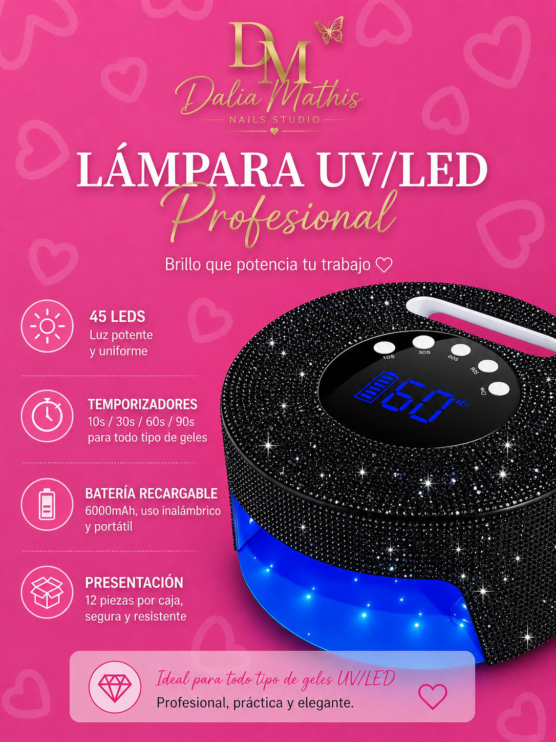 LAMPARA UVL LED PROFESIONAL